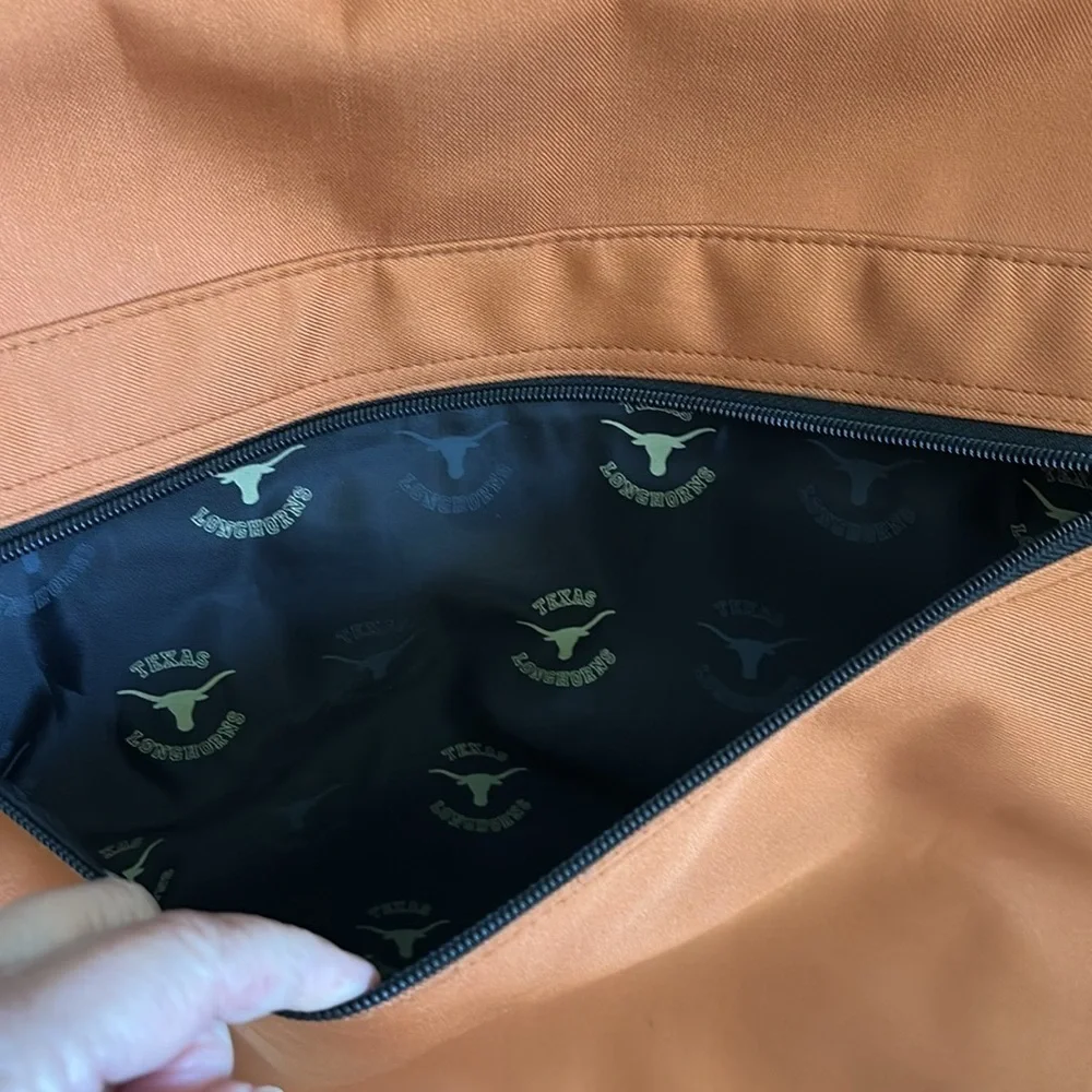 NWOT UT Longhorns Large Messenger Bag Book Bag Orange Black